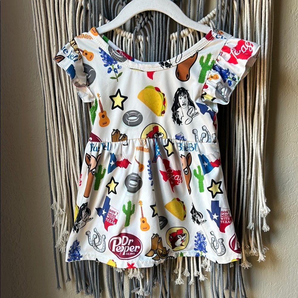 Colorful Graphic Print Dress Size 12-18M